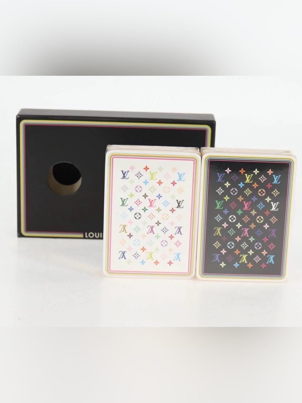 LV x TM Murakami 2 Decks PLAYING CARDS Multicolor Monogram - Picture 1 of 4